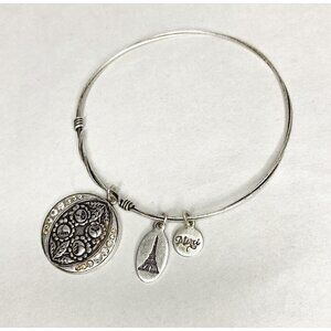 Beaucoup Designs Silver Bracelet Paris Charms Made In USA Eiffel Tower